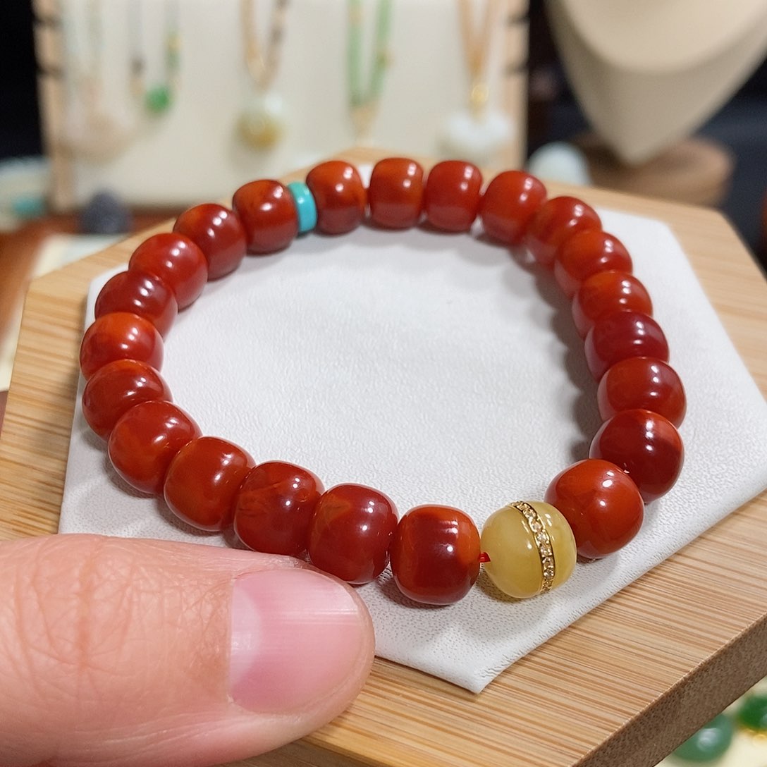 南红玛瑙手链未镶嵌天**滋