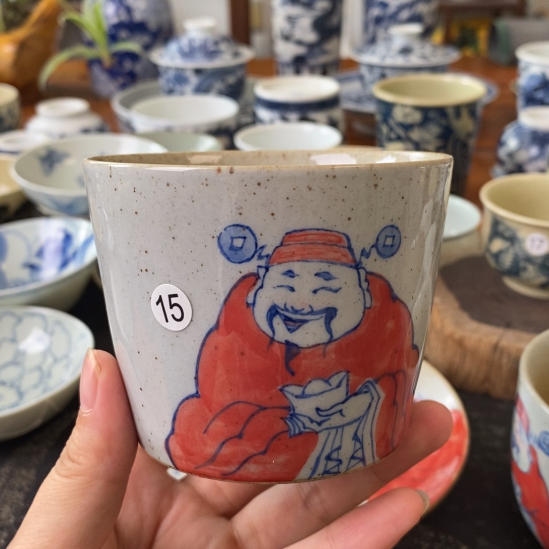 熊***大瓷片景德镇手绘陶瓷