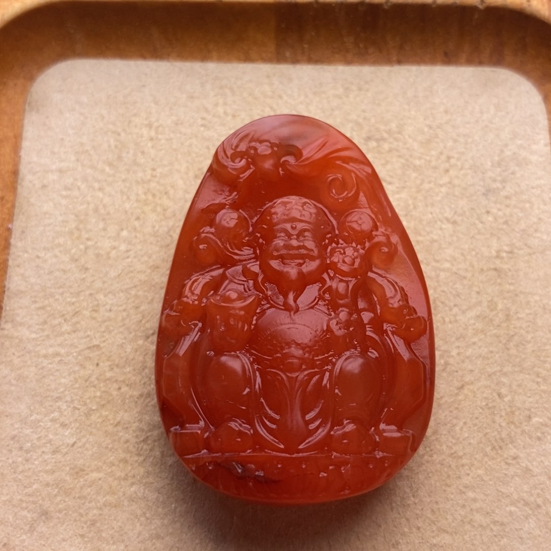 财神吊坠南红玛瑙