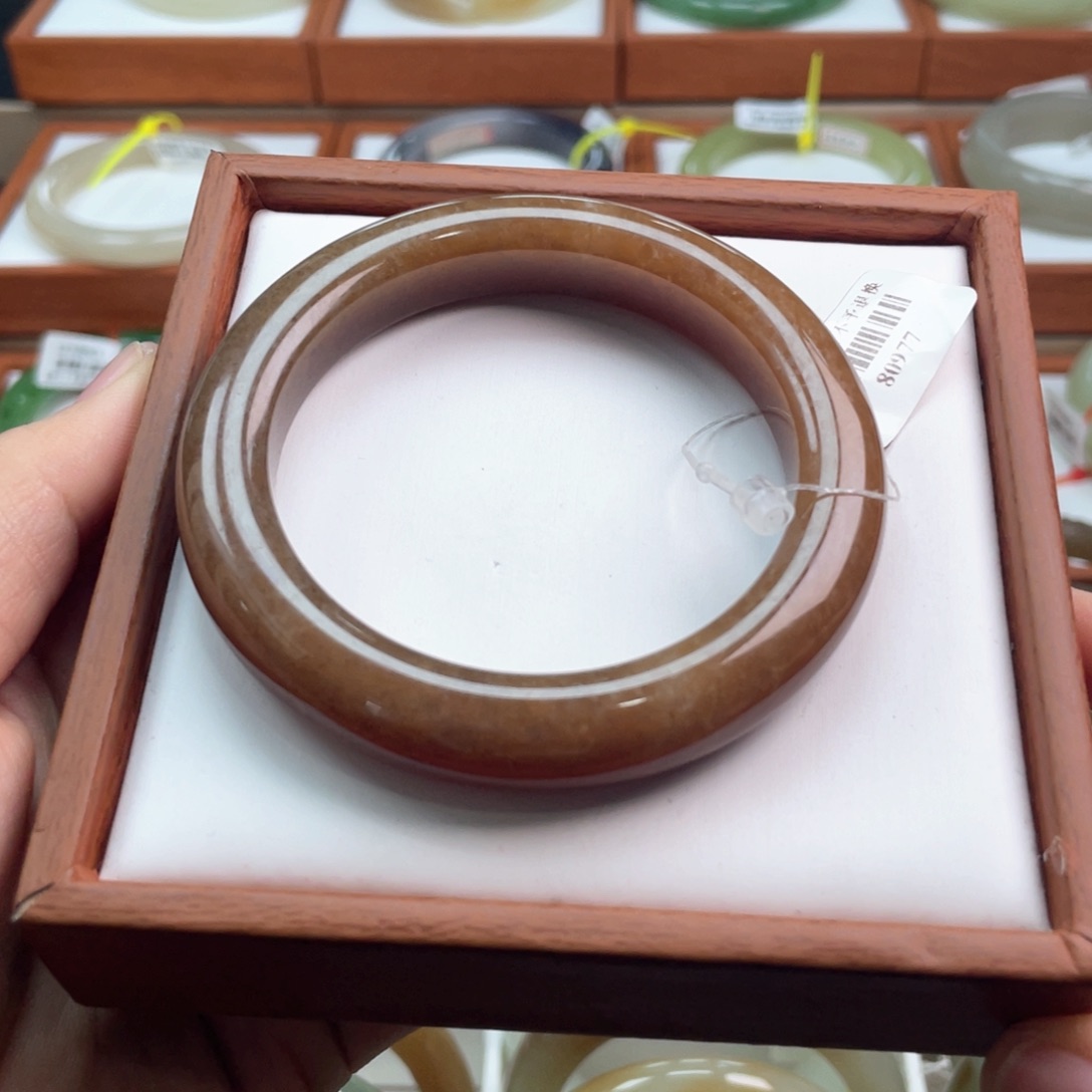 【闪购商品】未镶嵌手镯和田玉链接31。 53-54