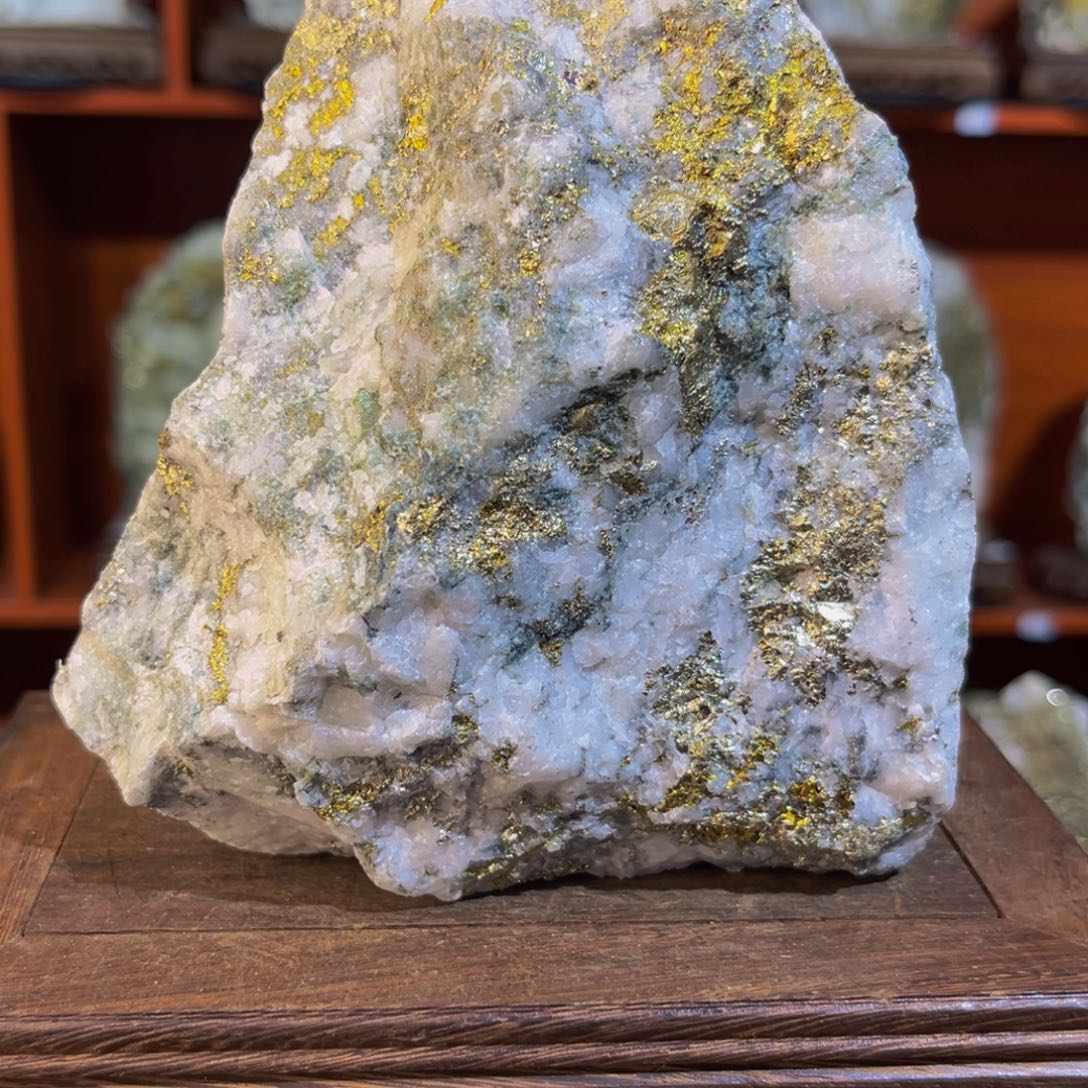 金属石英脉型金石摆件
