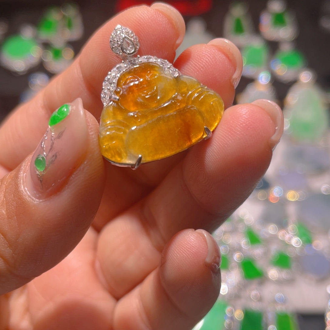 翡翠颈饰银S925镶嵌精品