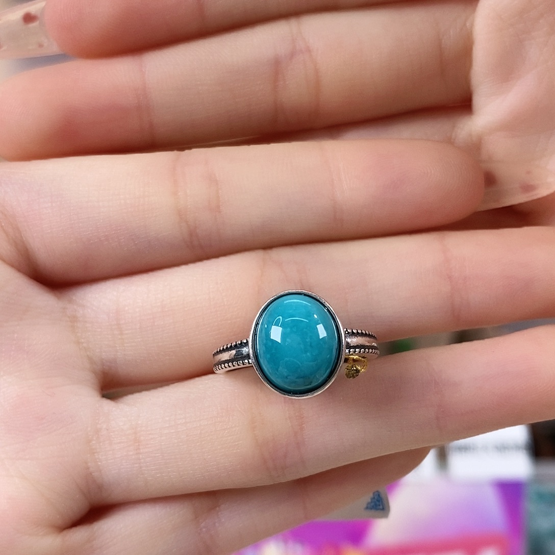 绿松石银S925镶嵌珠宝奇石