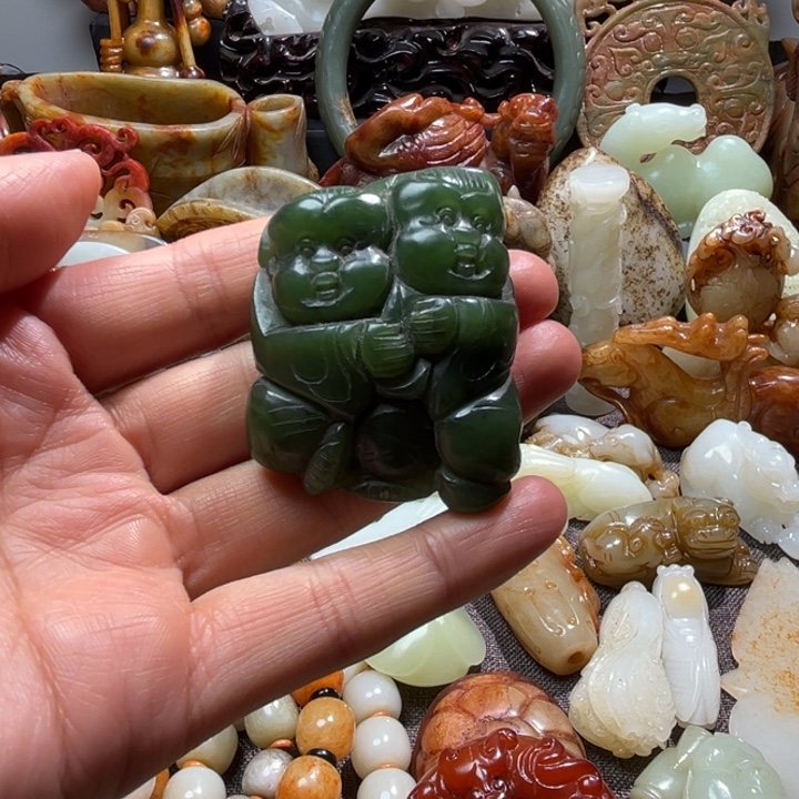 和田玉未镶嵌挂件