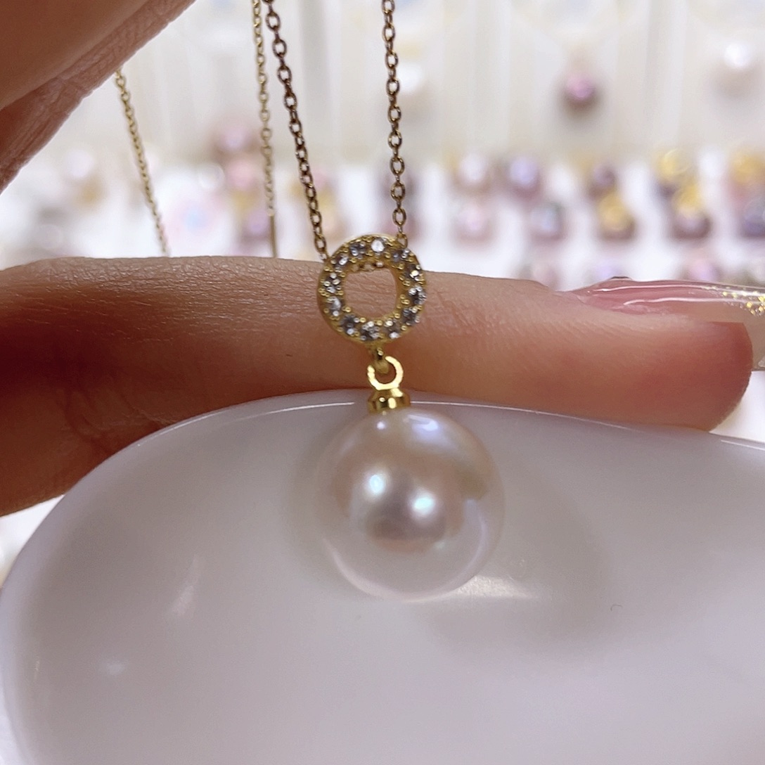 淡水珍珠未镶嵌吊坠(赠链)