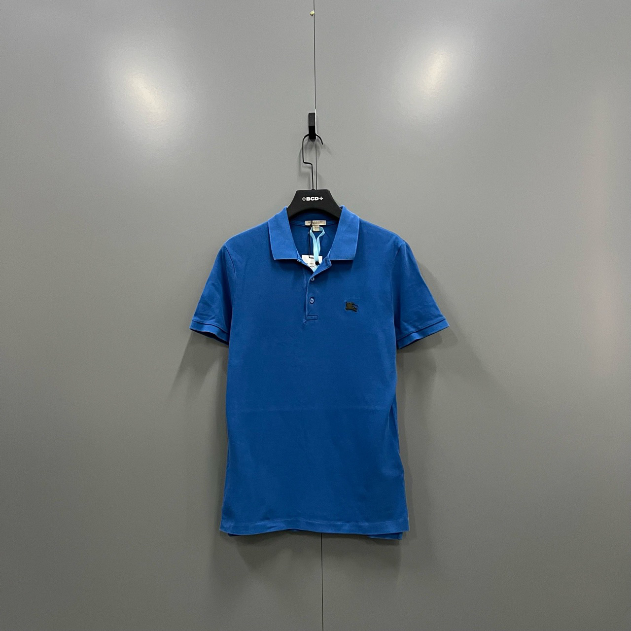 95新 BURBERRY/博柏利 （bb）金属骑士刺绣polo衫 S码/204001