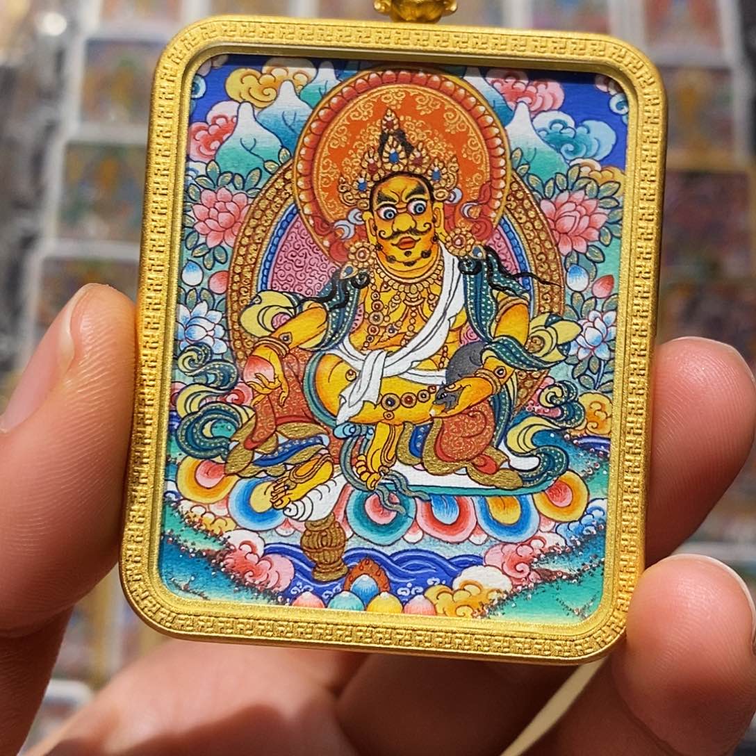 吊坠姬*乐唐卡艺术作品欣赏唐卡艺术