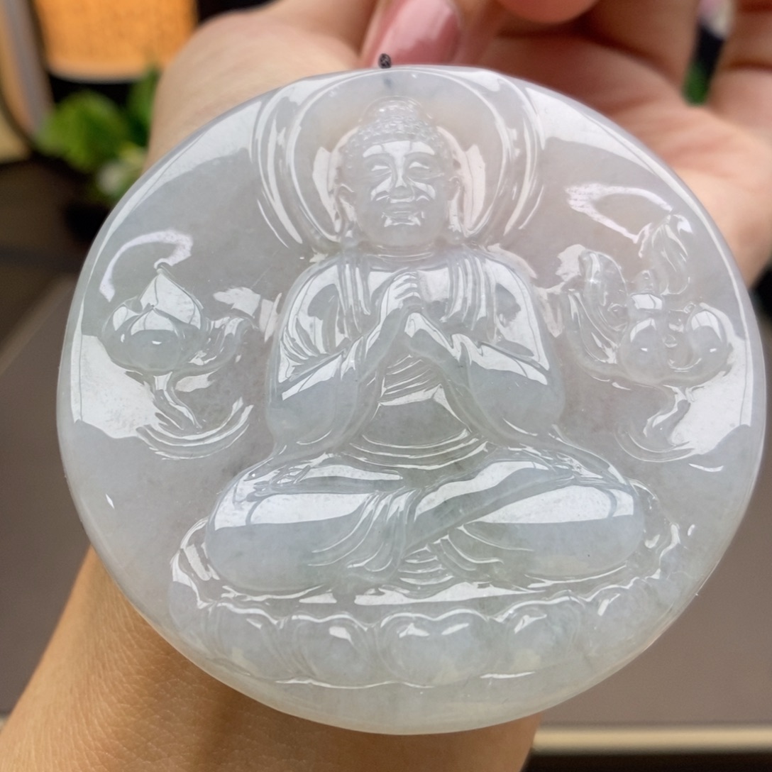 翡翠未镶嵌颈饰吊坠73