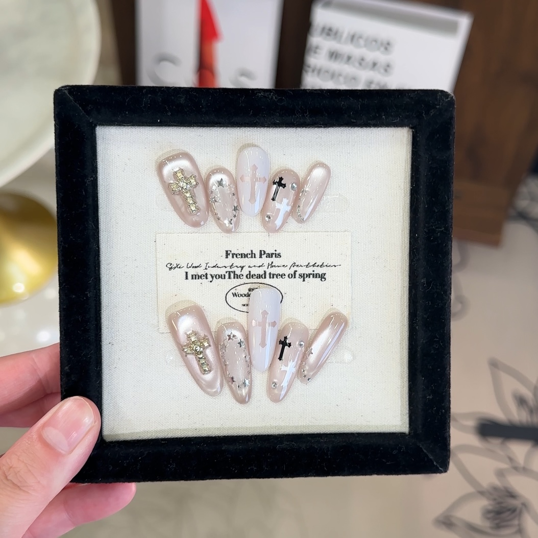 Y-W-十字星辰-XingHeJiYu轻奢高定美甲 10片装