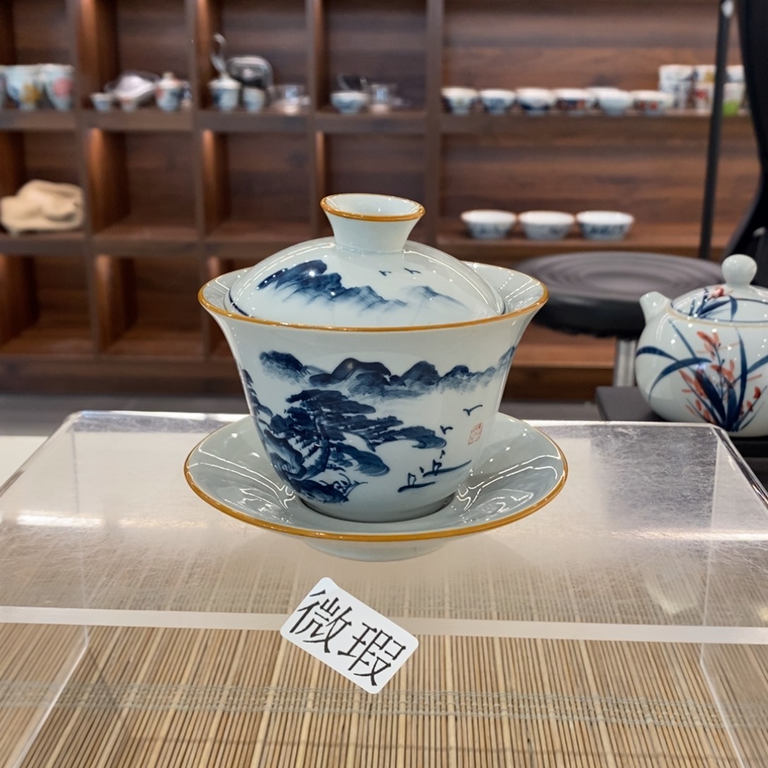 釉下彩手工绘制手工绘制