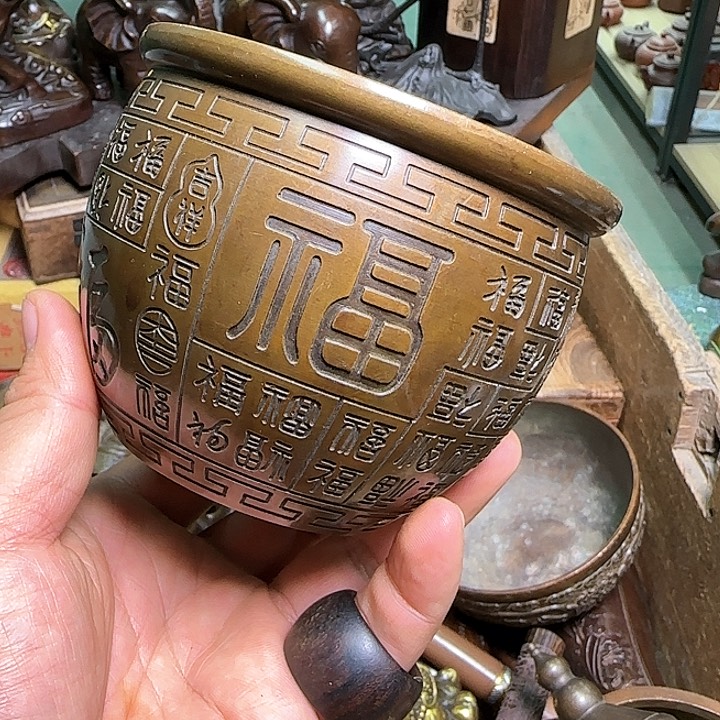 铜器办公室茶室摆件