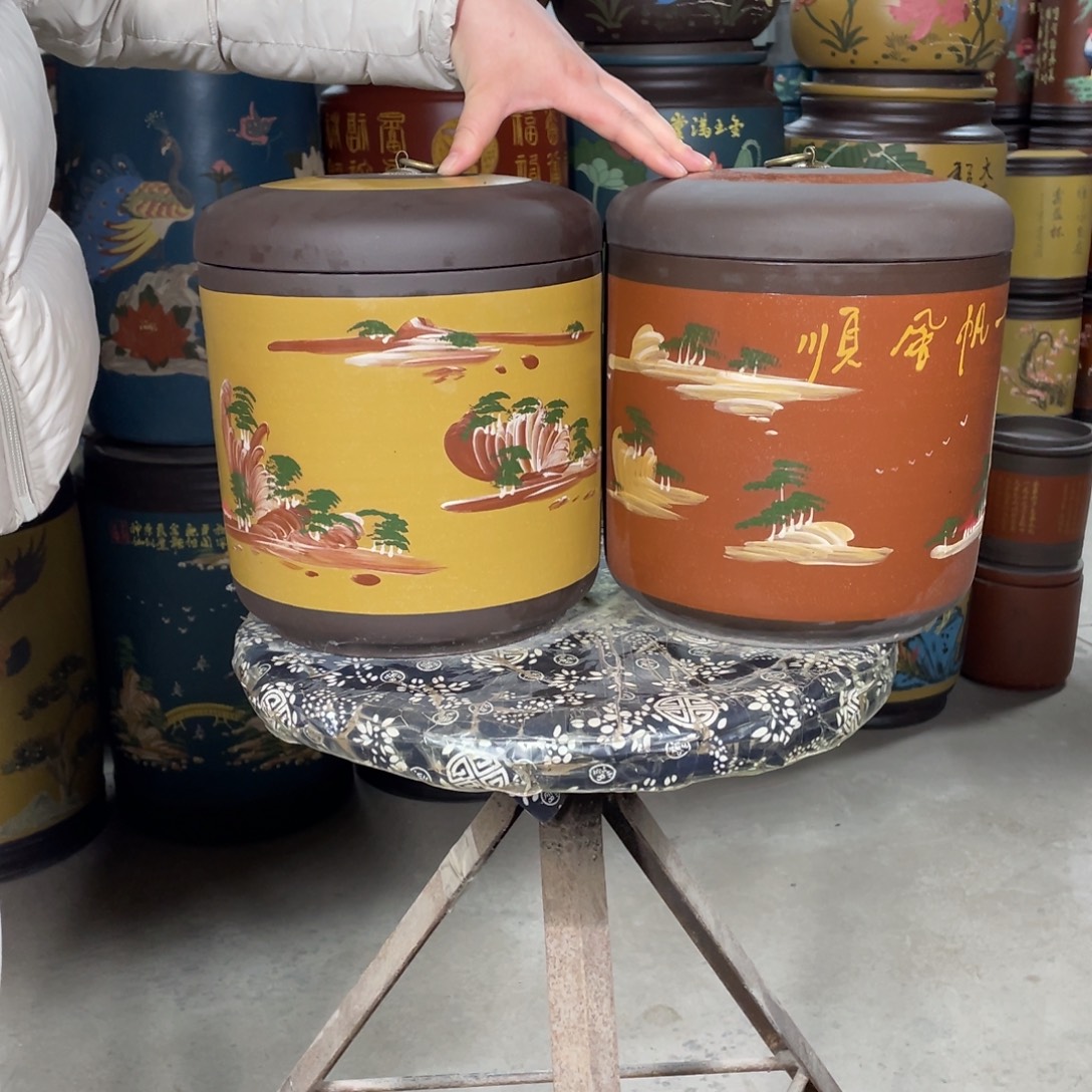 宜兴原矿紫砂茶叶罐