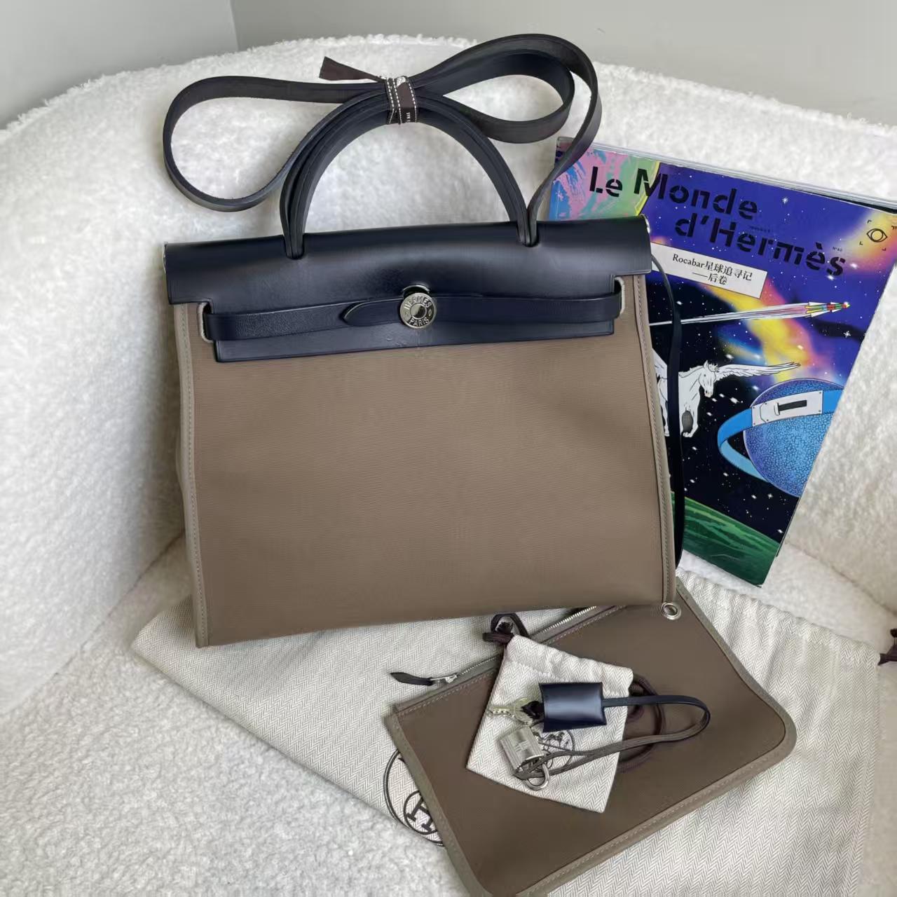 99新 Hermes/爱马仕 银扣herbag31/15282755/12期/代卖服务