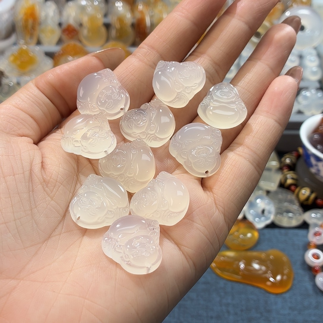 玛瑙/玉髓未镶嵌吊坠(不含链)