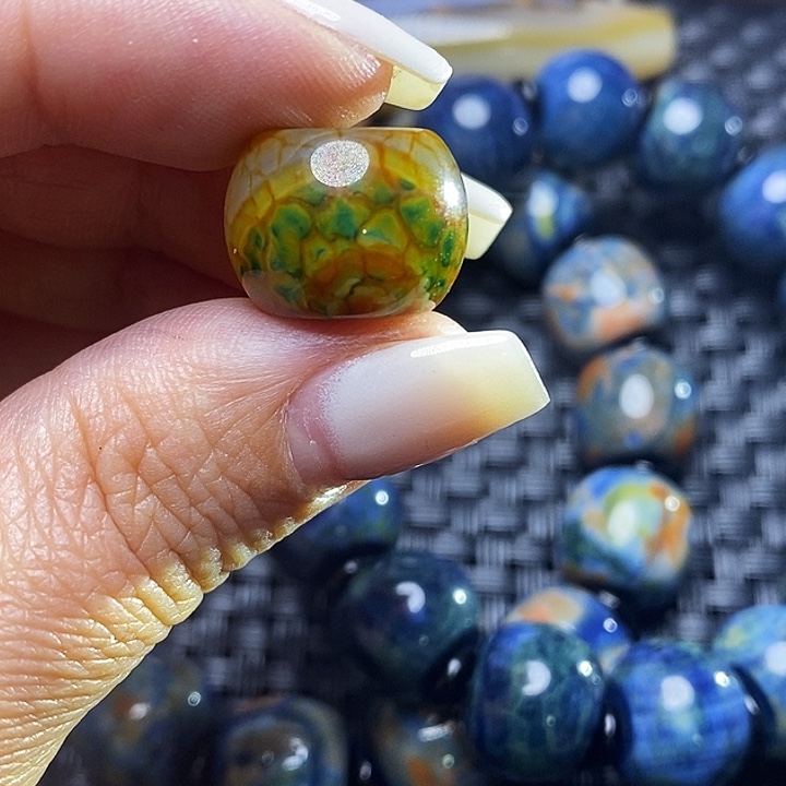 心***静玛瑙/玉髓未镶嵌颈饰