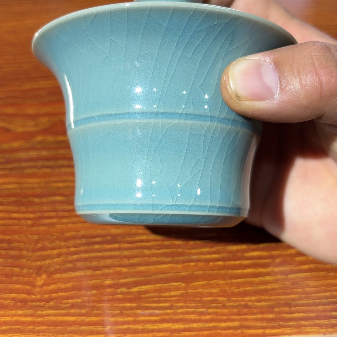 清凉寺原矿仿古天蓝釉一级