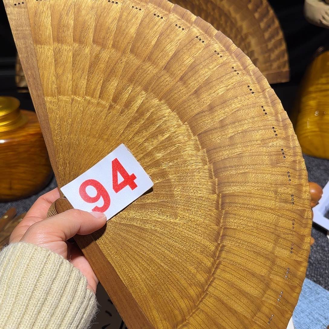 金丝楠福**禧金丝楠木扇子