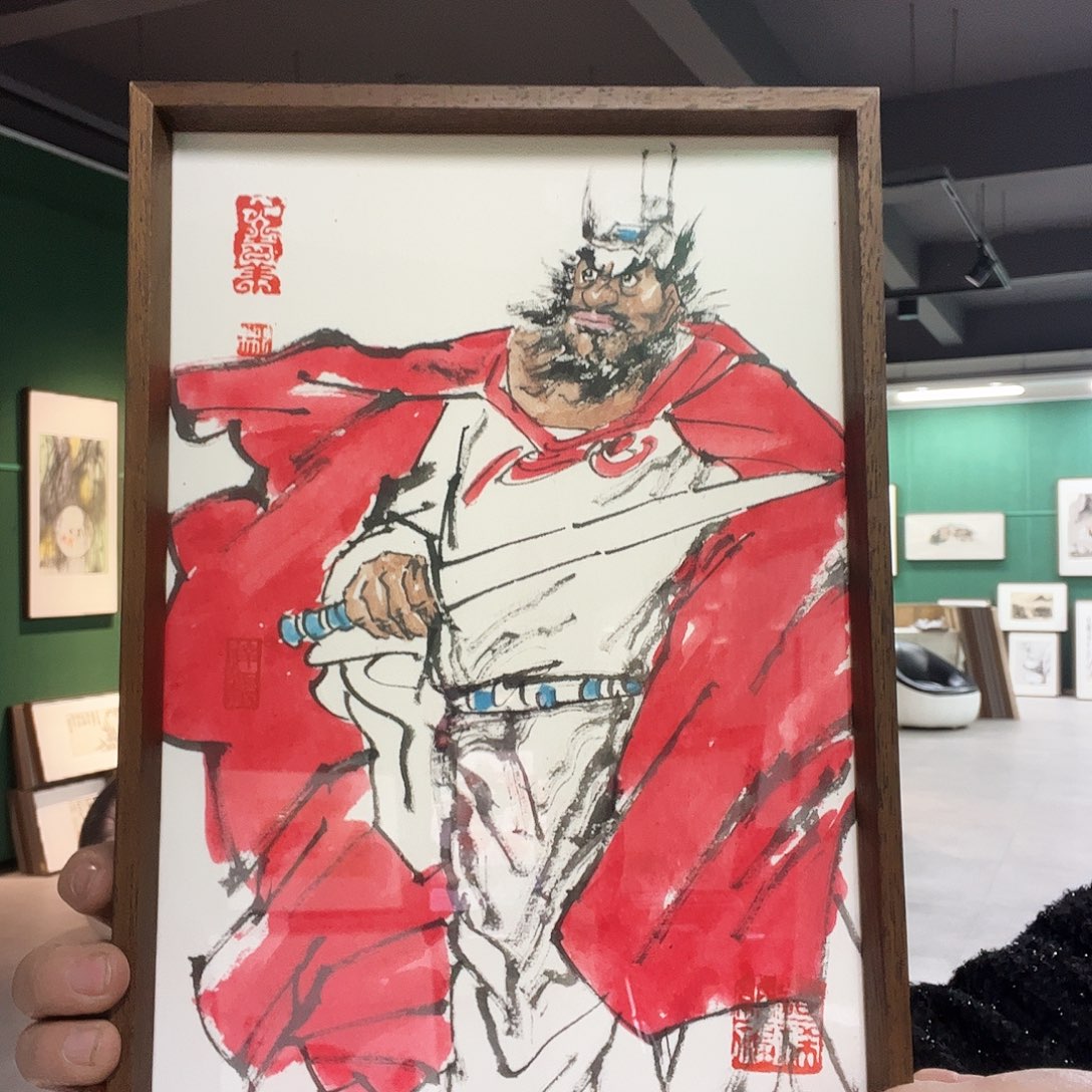 国画张彬带框精装裱福利