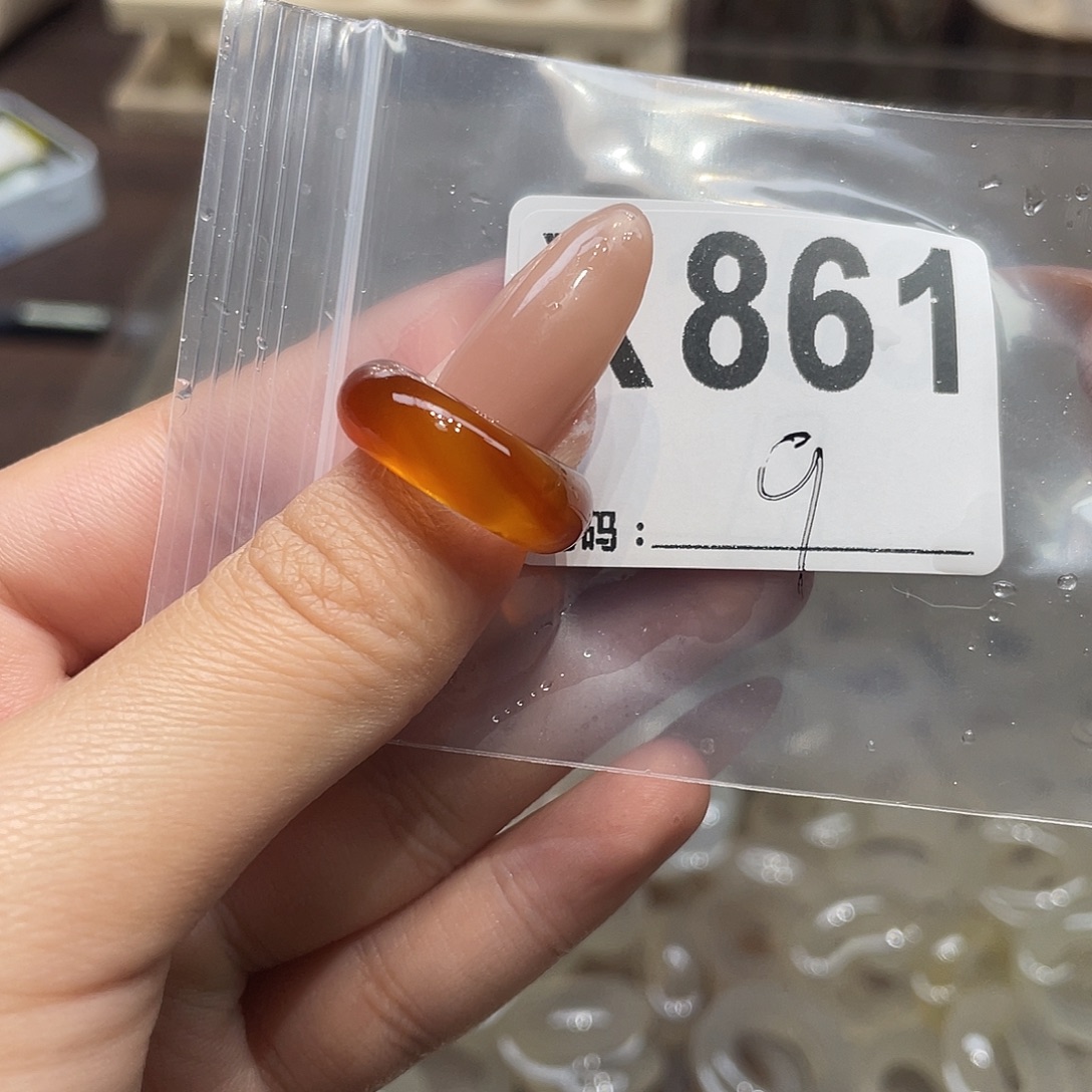 玛瑙/玉髓未镶嵌戒指861