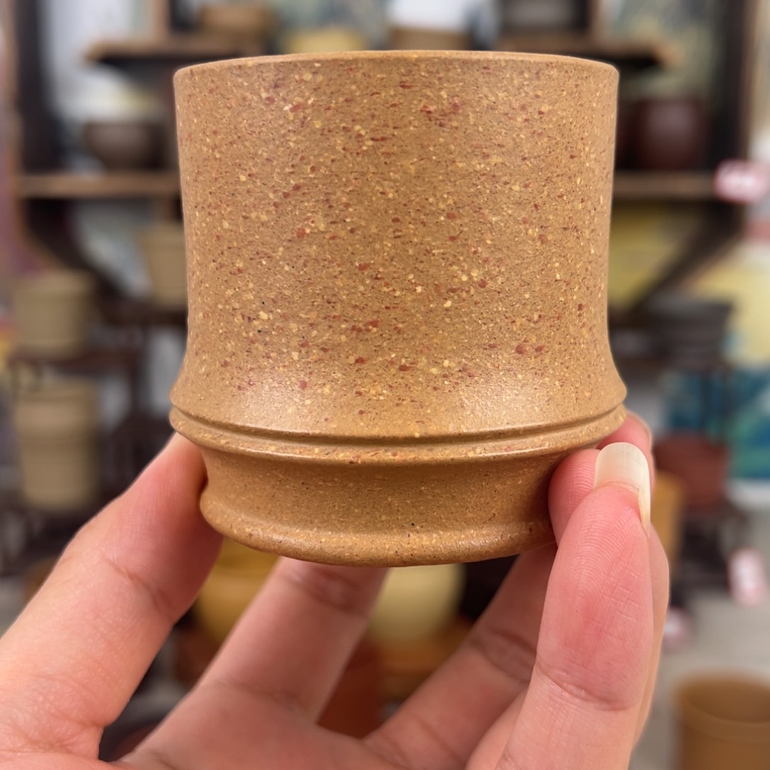 紫砂茶杯拙器甄选，纯原本矿。