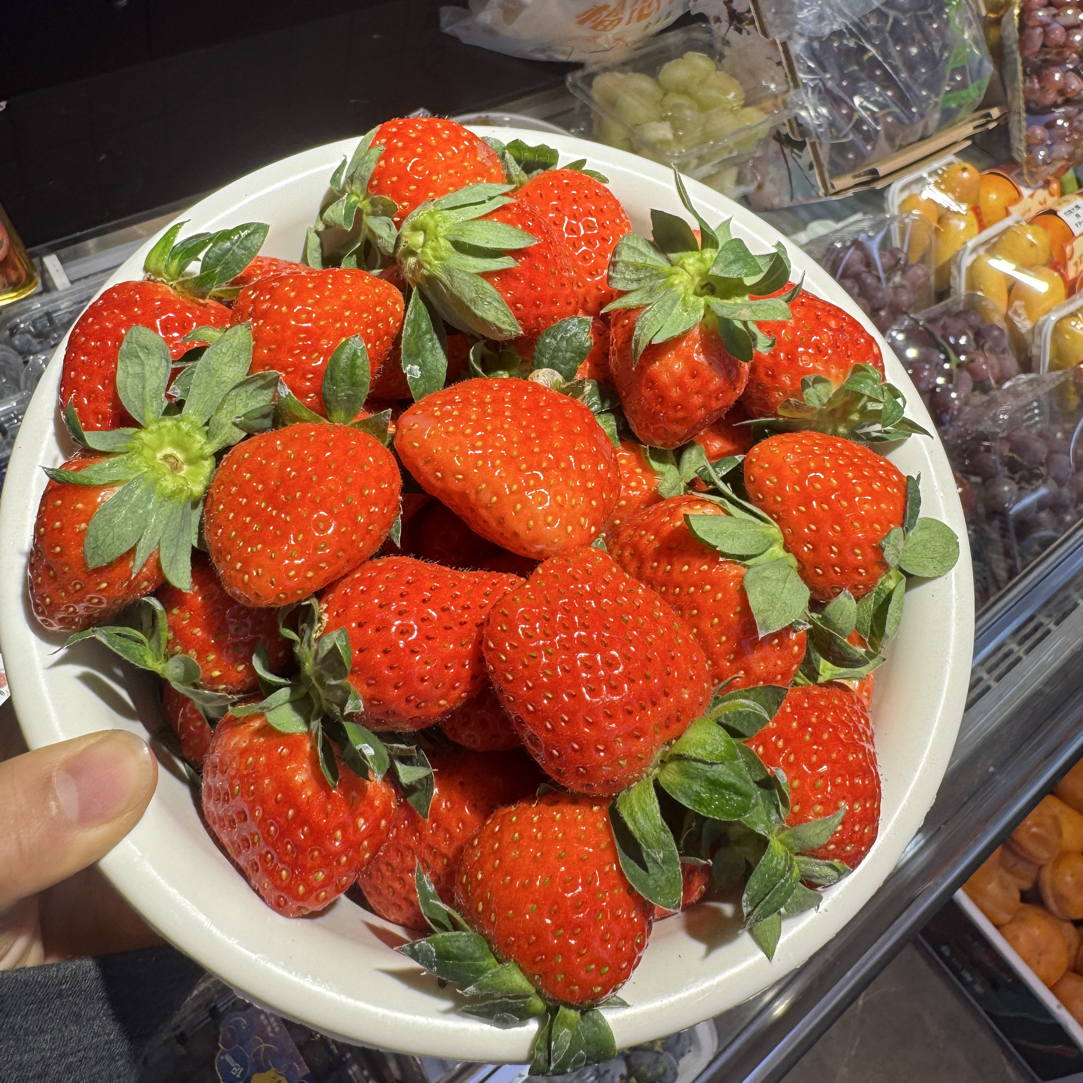 鲜采摘香野草莓一盆