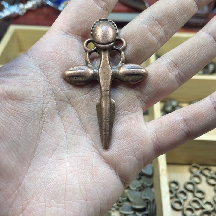 藏传紫利马小元素一个手工翻砂