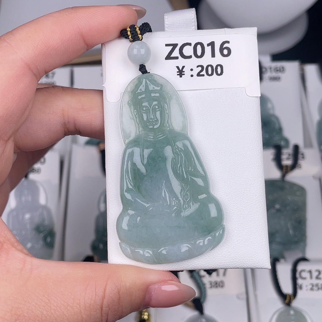 翡翠未镶嵌颈饰zc016