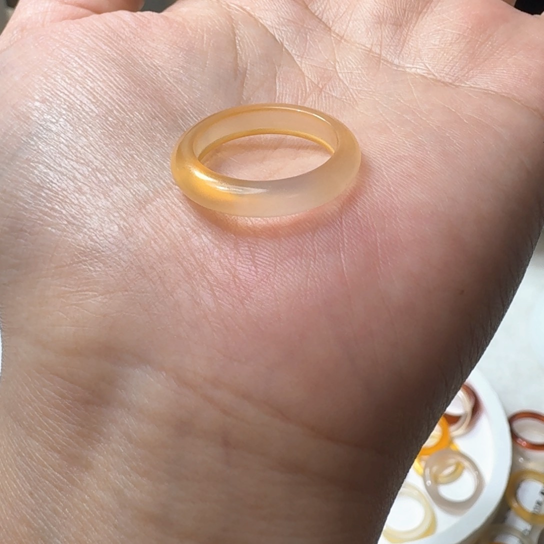 未镶嵌戒指玛瑙/玉髓221港16美7