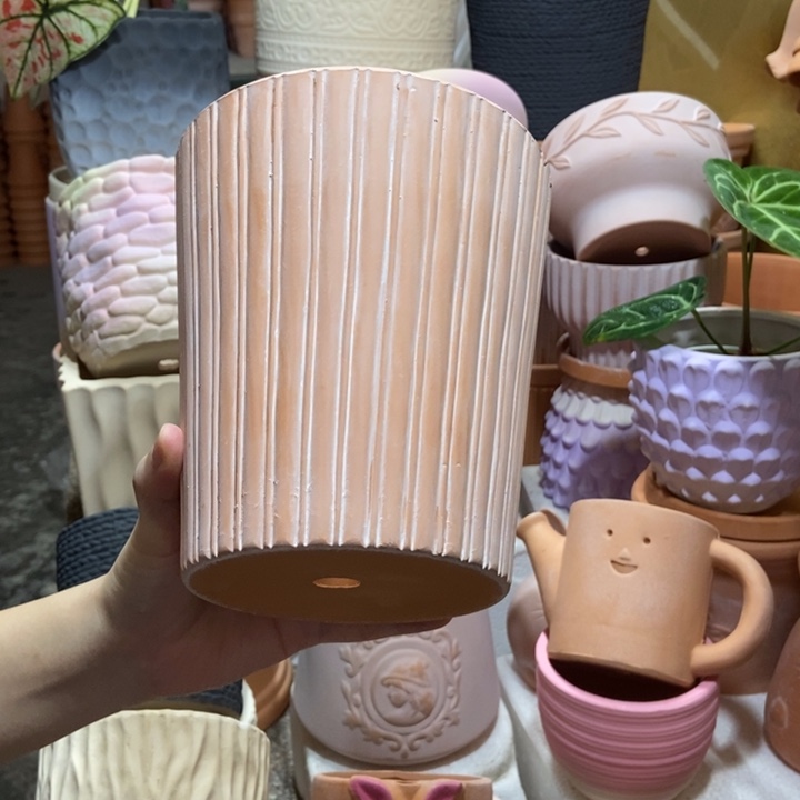 15×17复古直纹盆1个