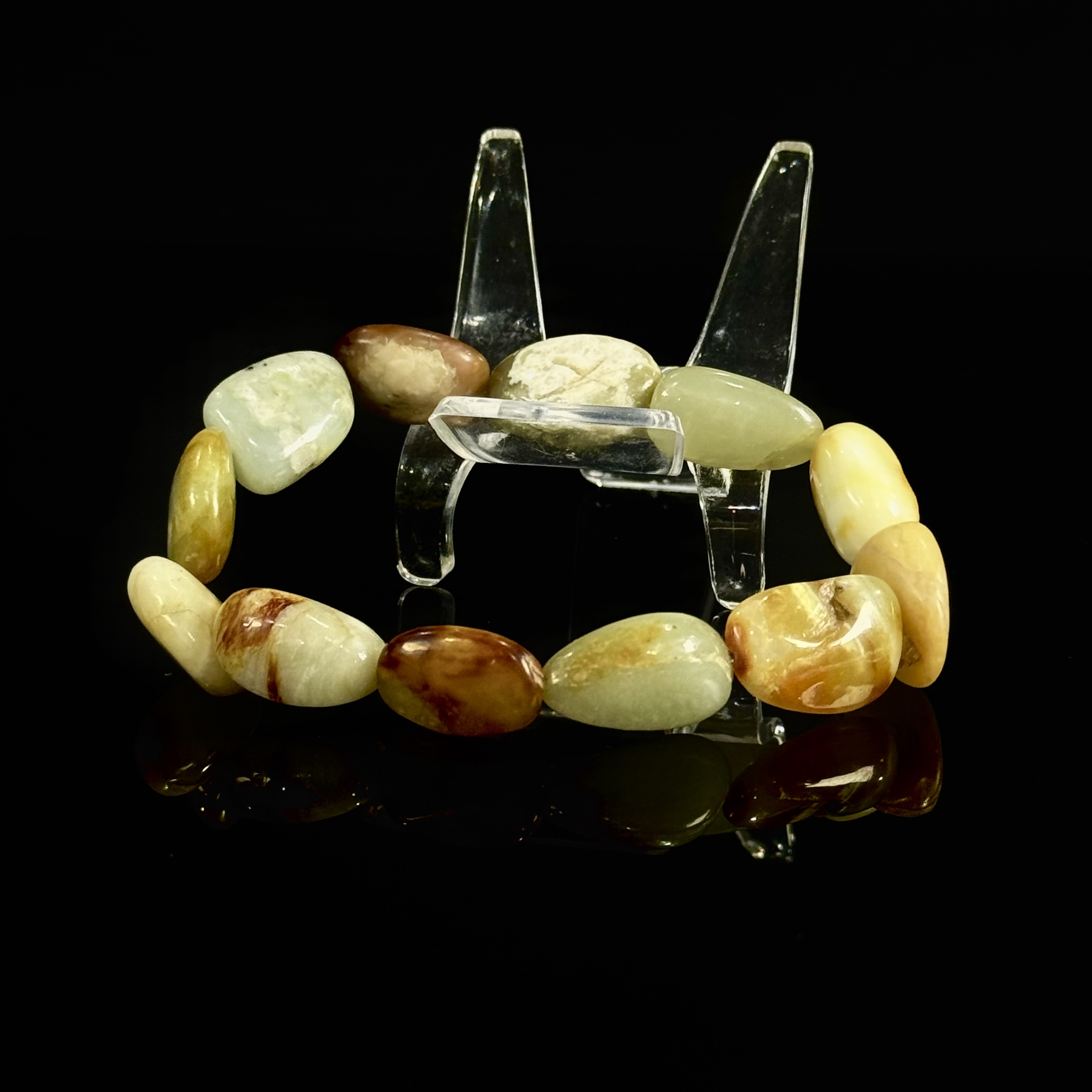 和田玉原石手串 （712209）