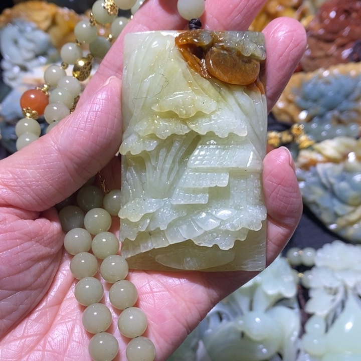 岫玉岫玉吊坠未镶嵌