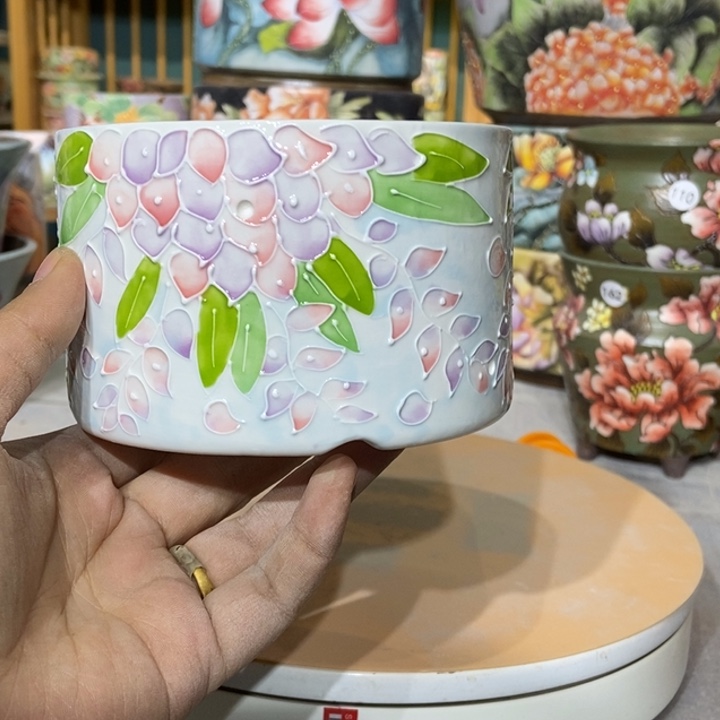 红陶景德镇艺术手绘作品