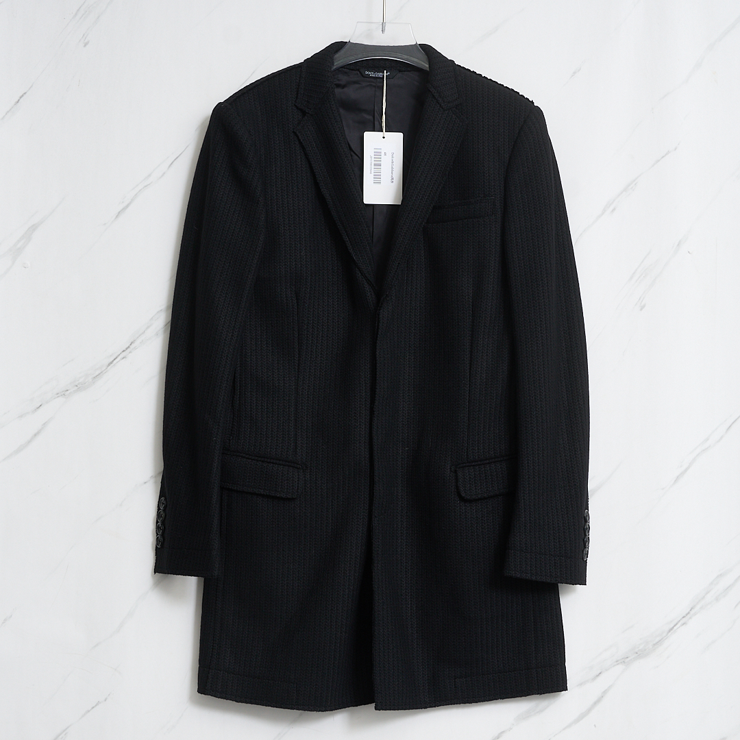 Dolce&Gabbana男士人字纹大衣/YZ200326