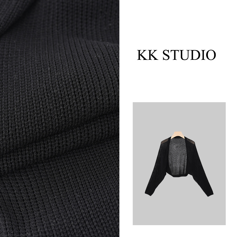 淇老板KK Studio镂空防晒短款时尚百搭披肩9134