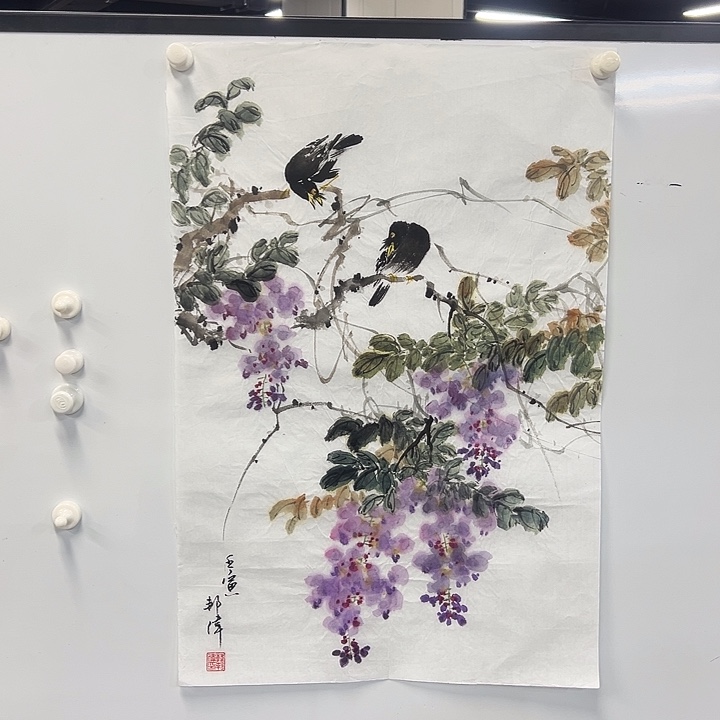 国画花鸟画作品手绘