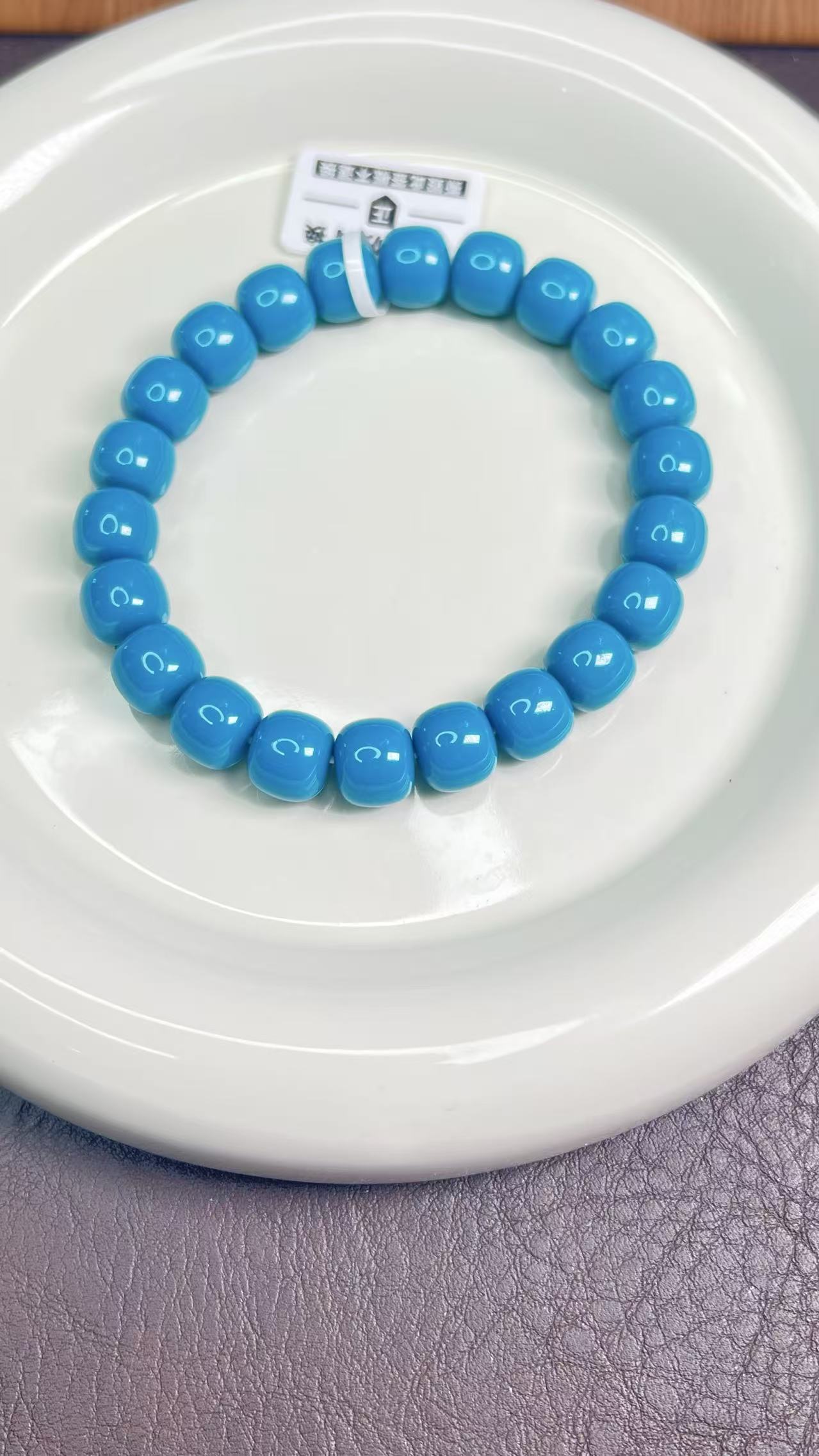 精选10mm珍藏级高品质纯手工打磨精工魔鬼蓝老型手串