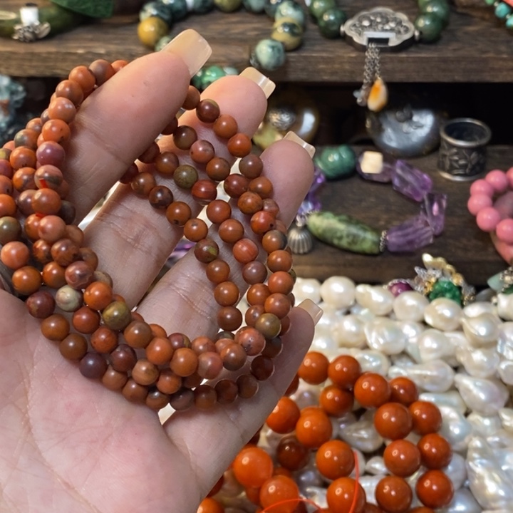 南红玛瑙手链未镶嵌何