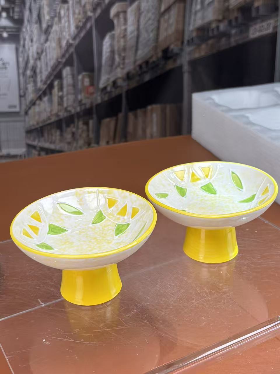 Z3248柠檬 小果盘-1300（一对）