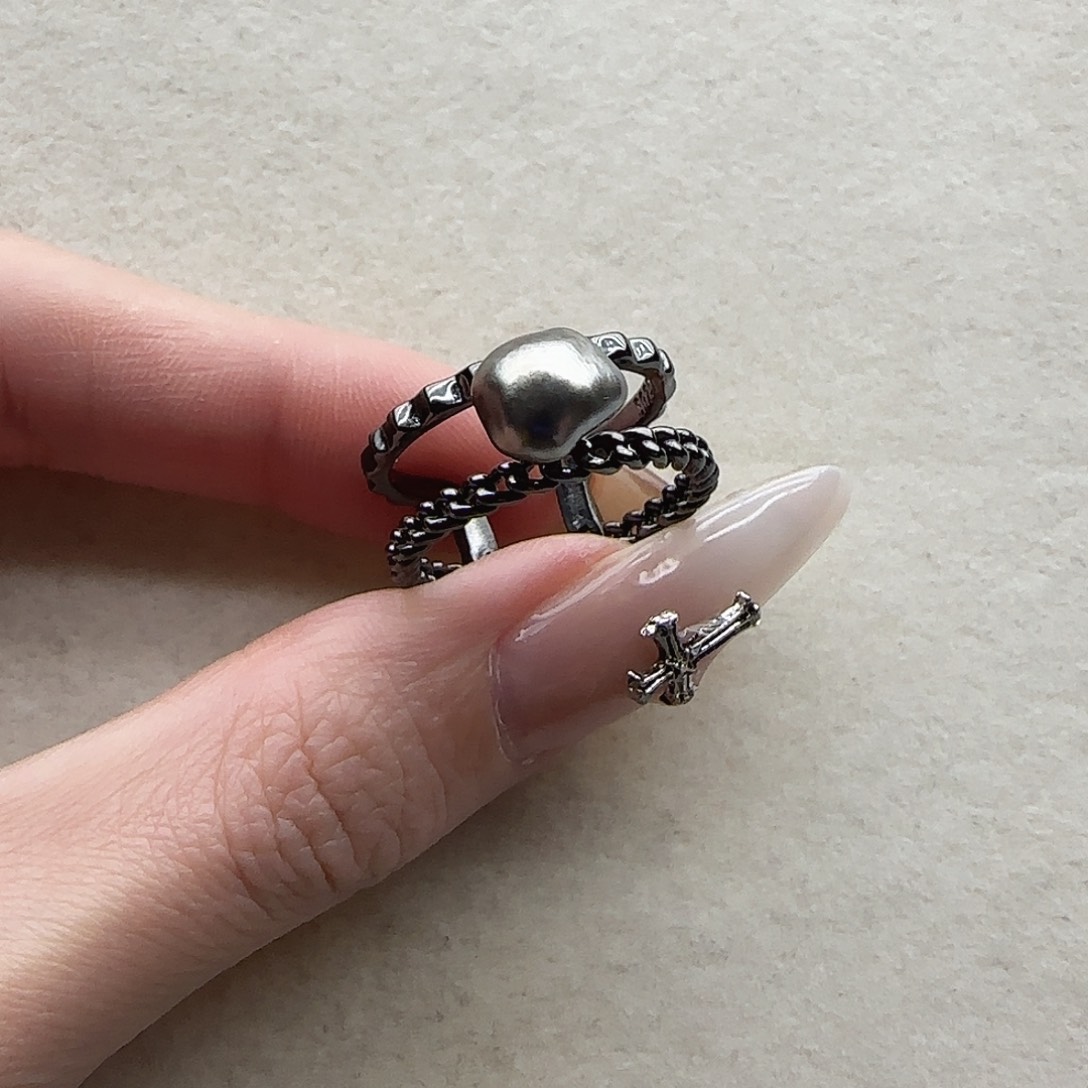 海水珍珠银S925镶嵌戒指76