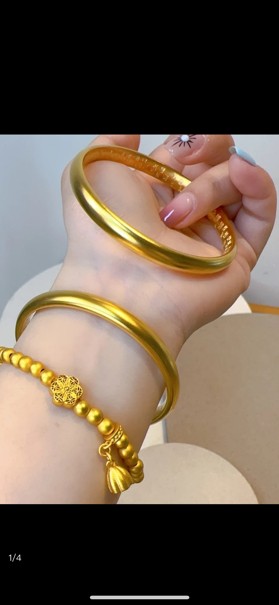 铜合金手镯 E0066 7mm 泥鳅背百福精美百搭经典手镯