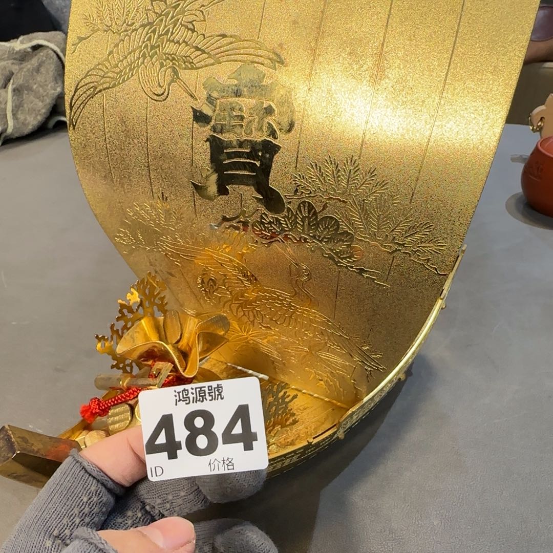 清***生铜中古美术装饰工艺品