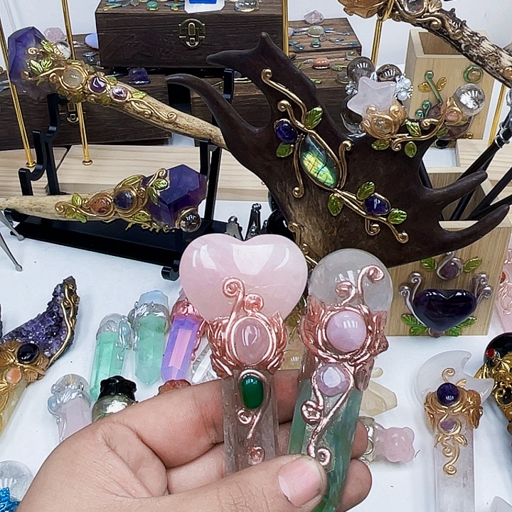 花***紫晶未镶嵌摆件水晶