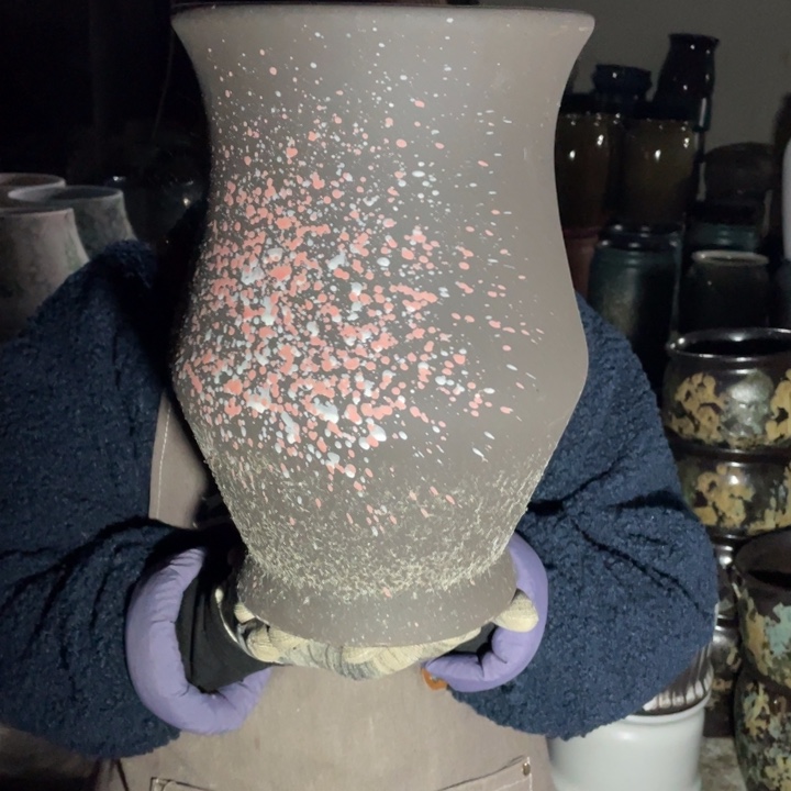 紫砂花盆口20高31正品正品