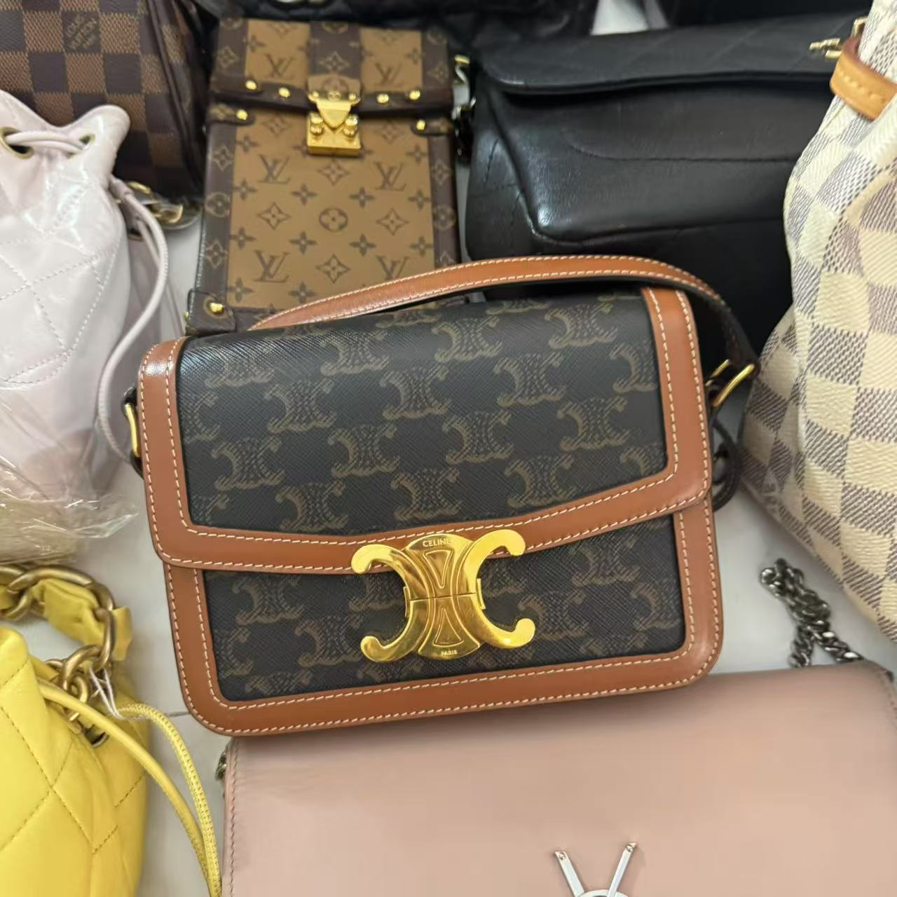 95新 Celine/思琳 伦老板/95新/赛琳单肩包