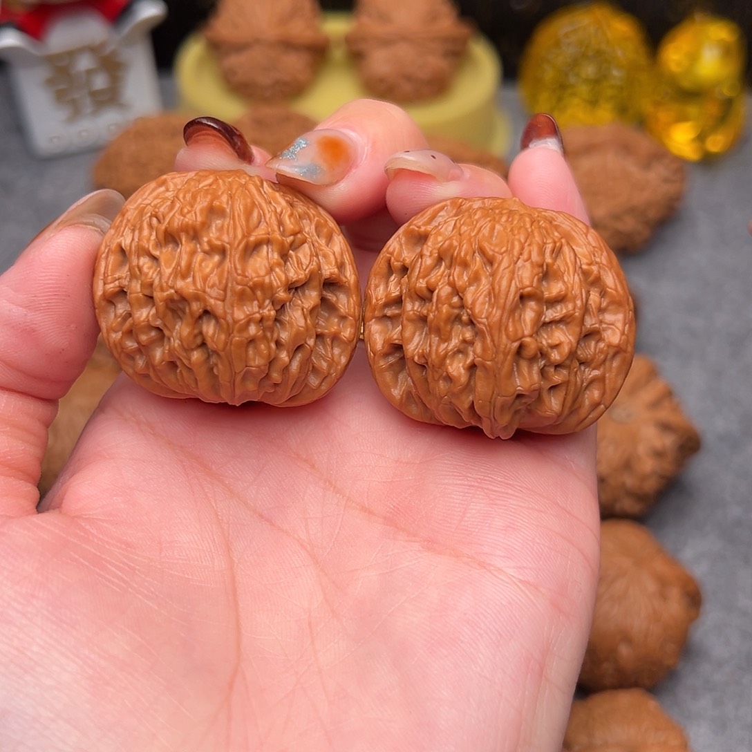 把件文玩核桃毕业精品精配山地磨37全品正磨