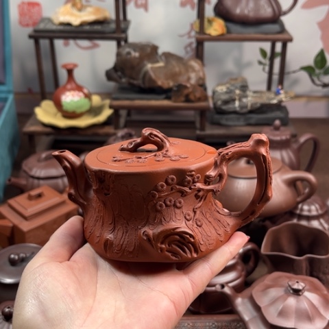 紫泥茶壶原矿小红泥160毫升