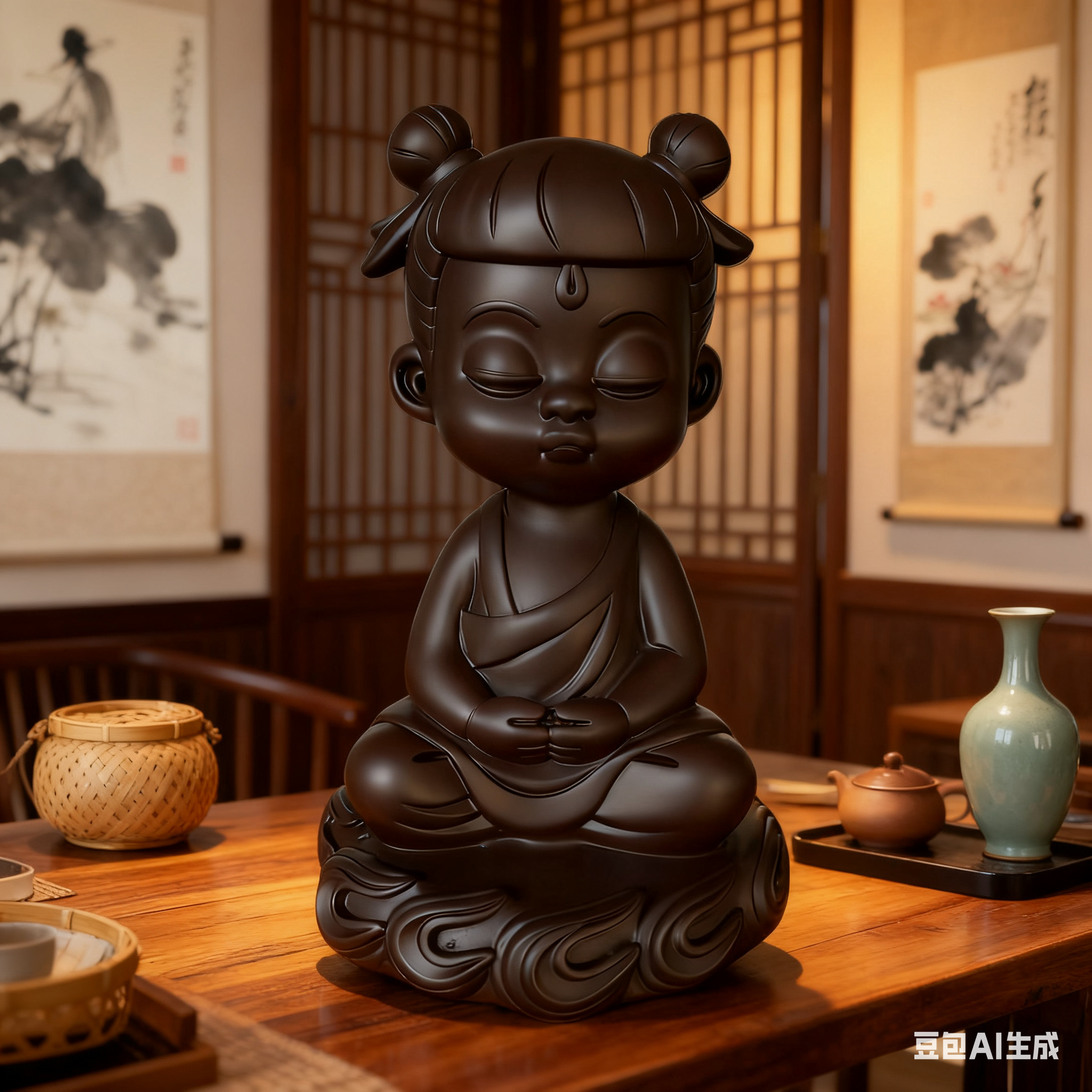 艺之选【哪吒】茶宠中式桌面茶宠工艺品创意