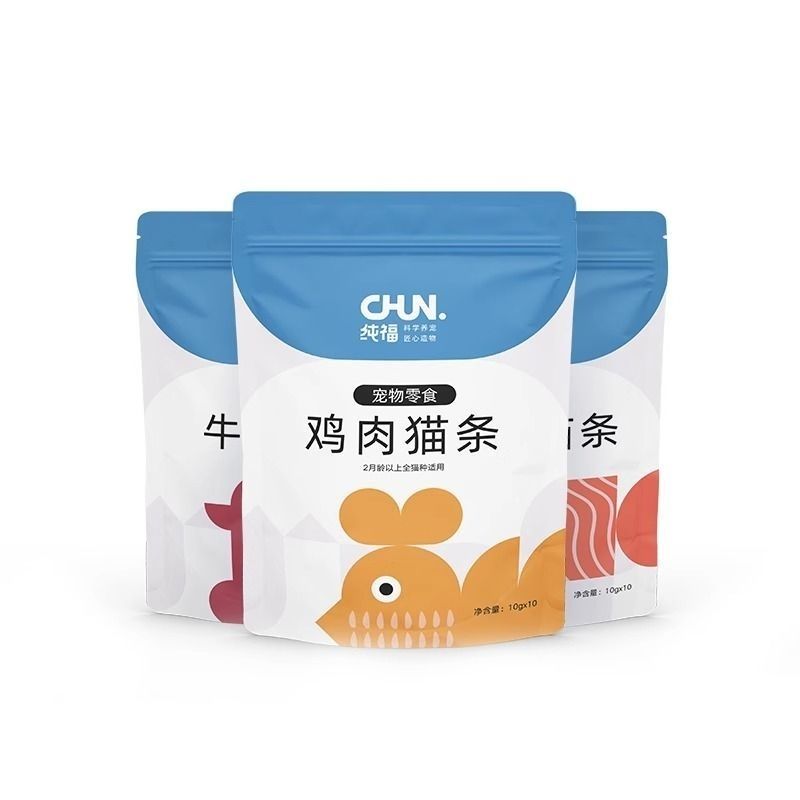 纯福猫咪宠物零食猫条纯福营养补水互动湿粮猫罐头幼猫成猫非主食