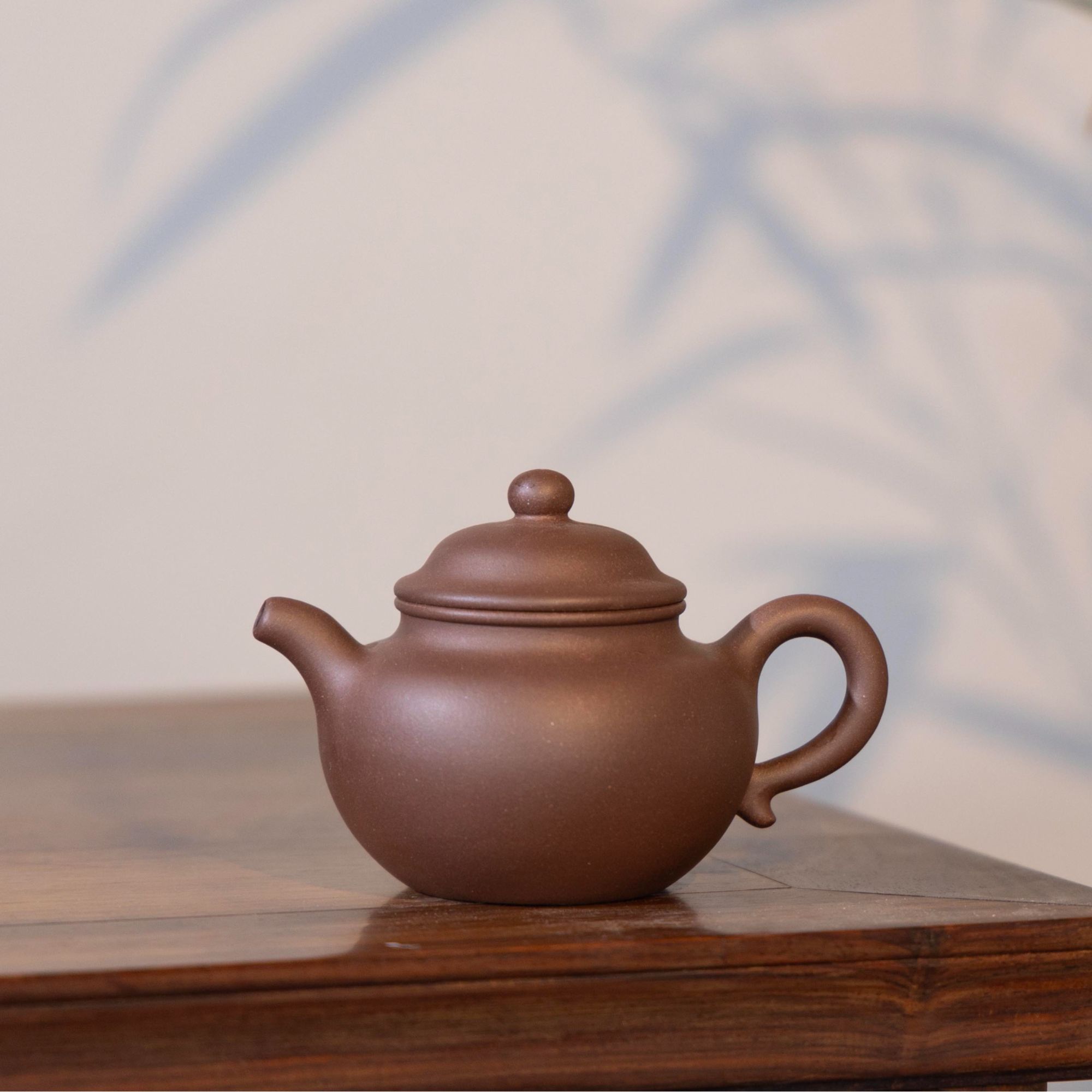 宜兴紫砂壶莲子壶高温紫泥精工小品