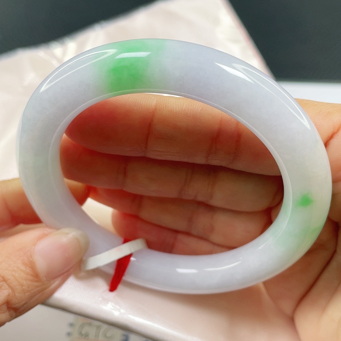 未镶嵌手镯翡翠圆条56